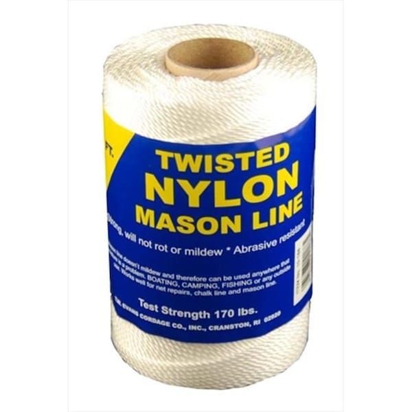 T.W. Evans Cordage 10-158 Number 15 Twisted Nylon Mason Line with 635 ft.
